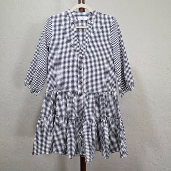 Petal Pup Daria Tiered Gingham Dress - Picture 4 of 7